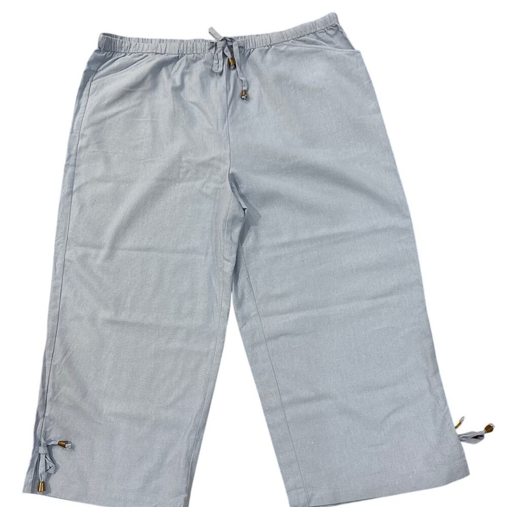 MG New York Women's Capri Pants Light Blue Comfort - Size: 20